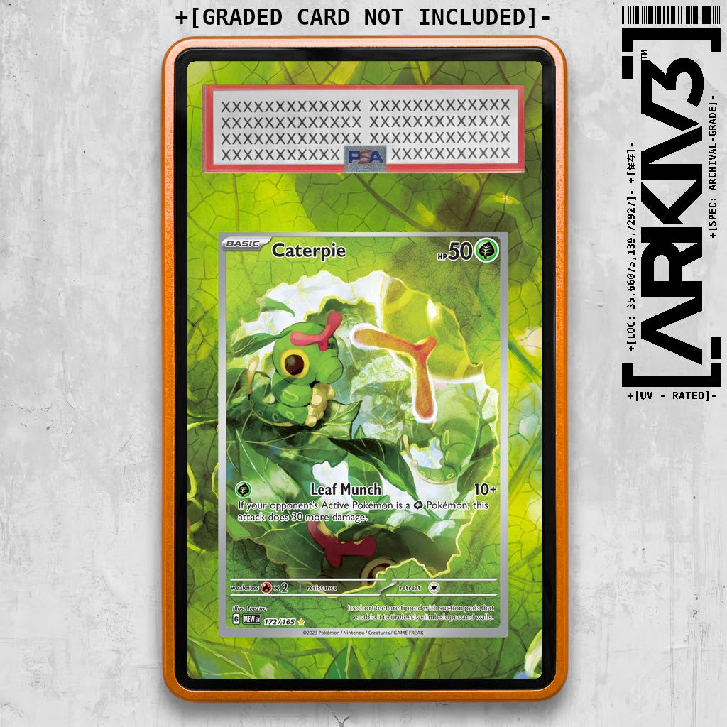 [UNIT: 172/165] // Caterpie Extended Art Display Case - Graded