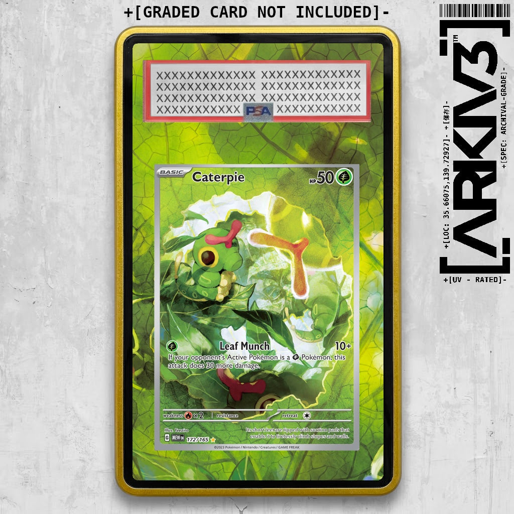 [UNIT: 172/165] // Caterpie Extended Art Display Case - Graded