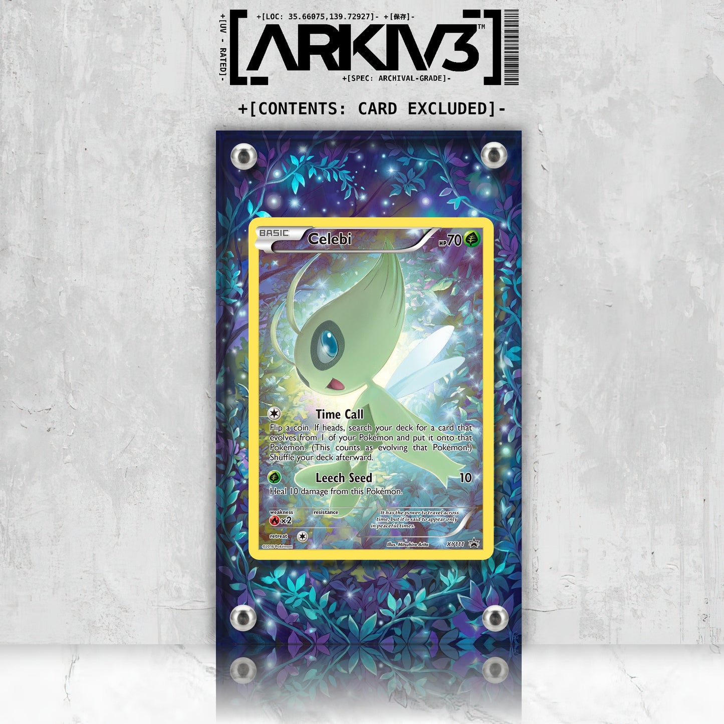 [UNIT: XY111/211] // Celebi Extended Art Display Case - Raw