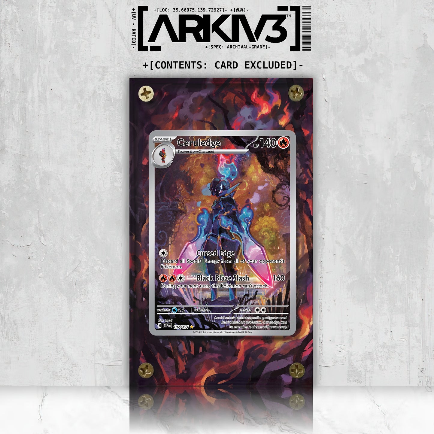 [UNIT: 197/191] // Ceruledge Extended Art Display Case - Raw