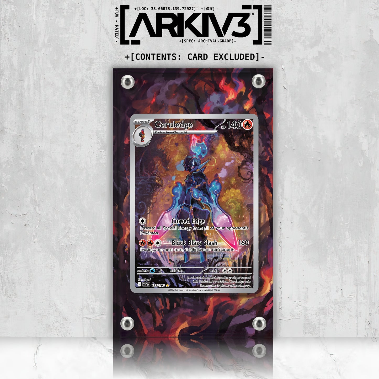 [UNIT: 197/191] // Ceruledge Extended Art Display Case - Raw