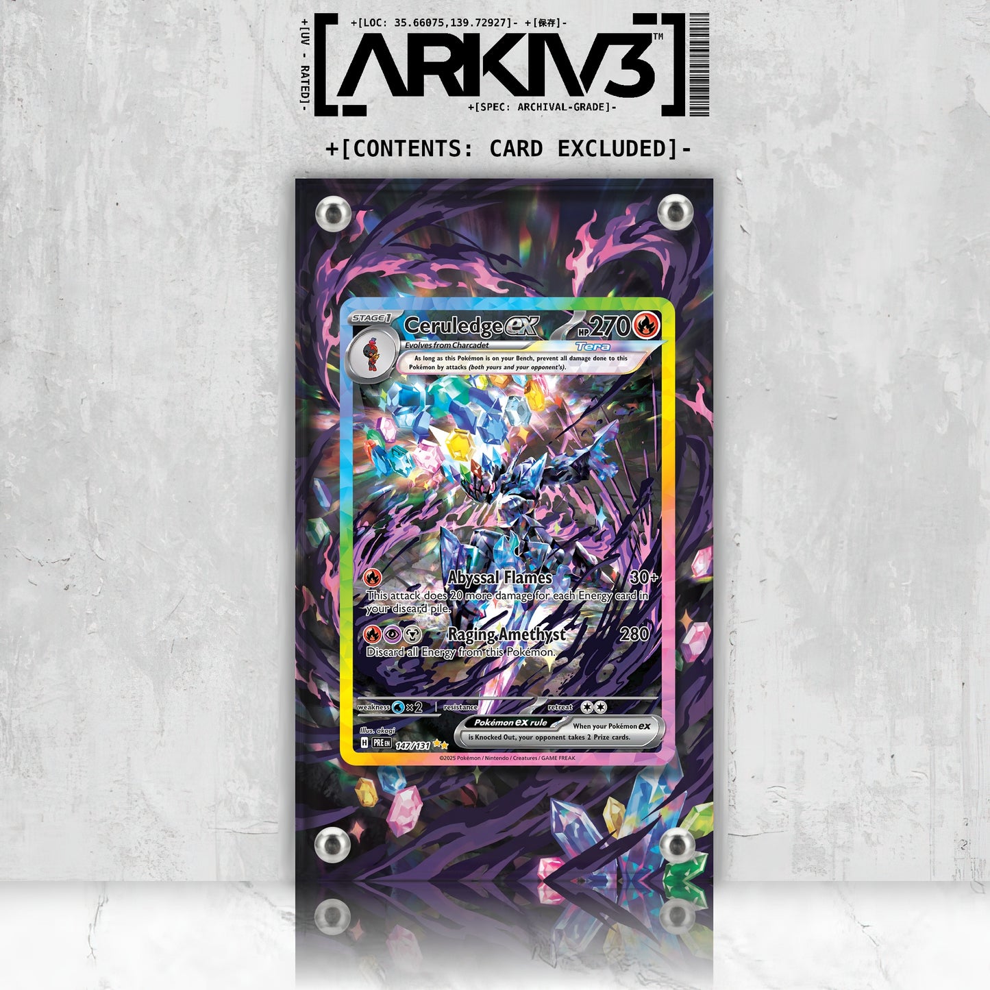 [UNIT: 147/131] // Ceruledge ex Extended Art Display Case - Raw