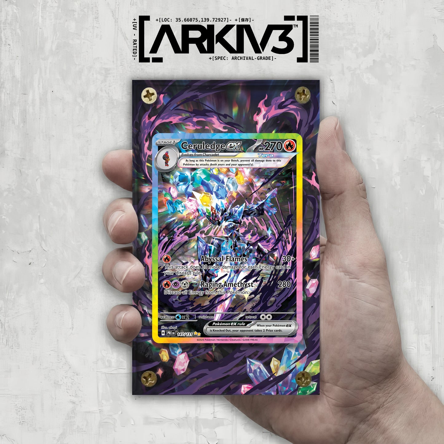 [UNIT: 147/131] // Ceruledge ex Extended Art Display Case - Raw