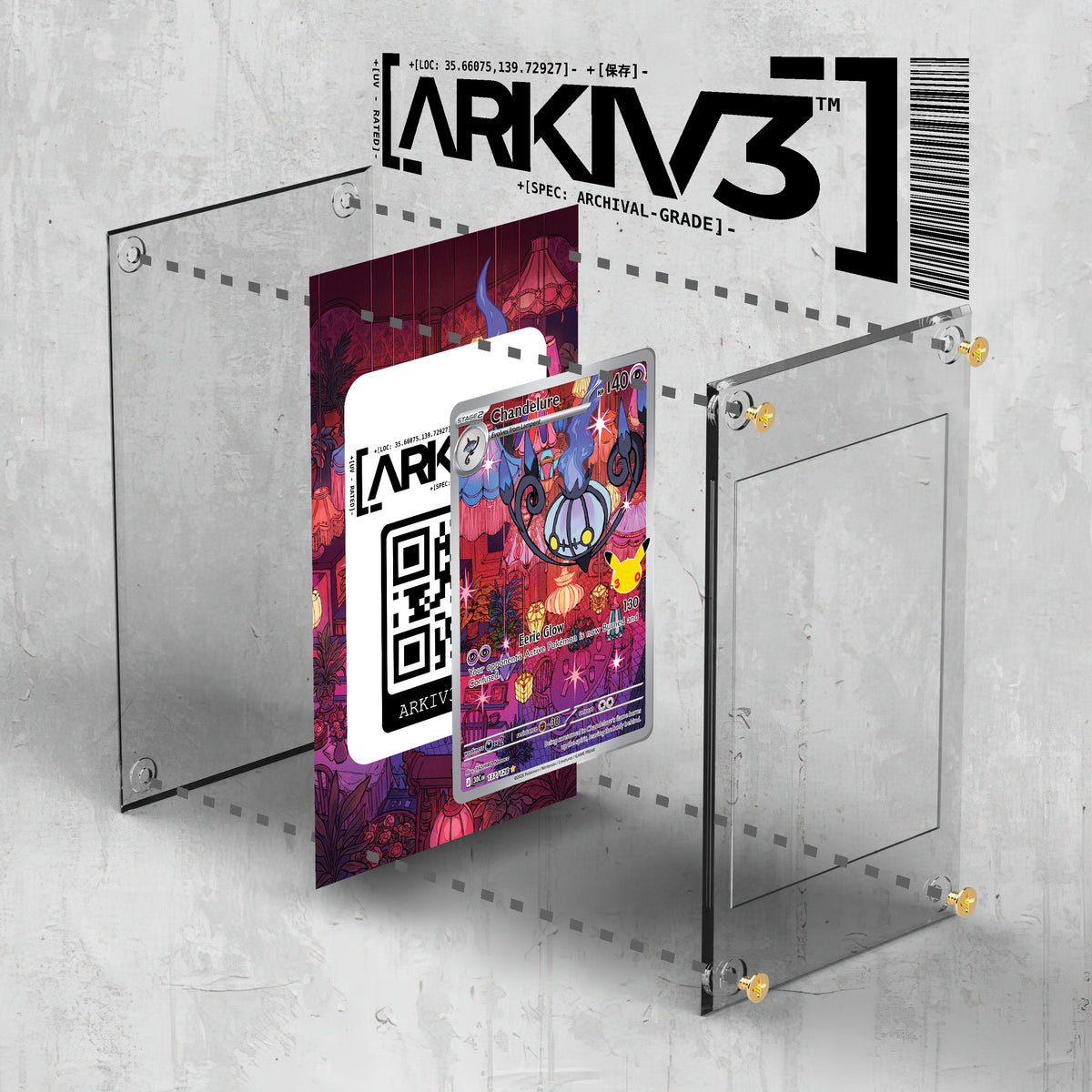 [UNIT: 137/128] // Chandelure Extended Art Display Case - Raw