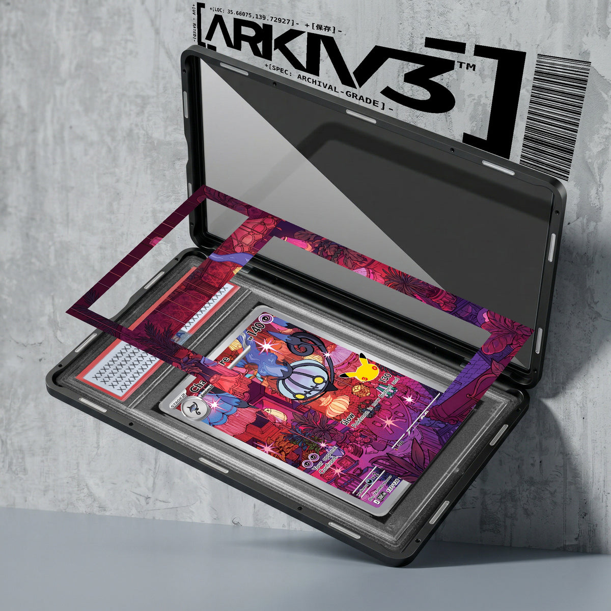 ARKIV3 PSA graded exploded mockup