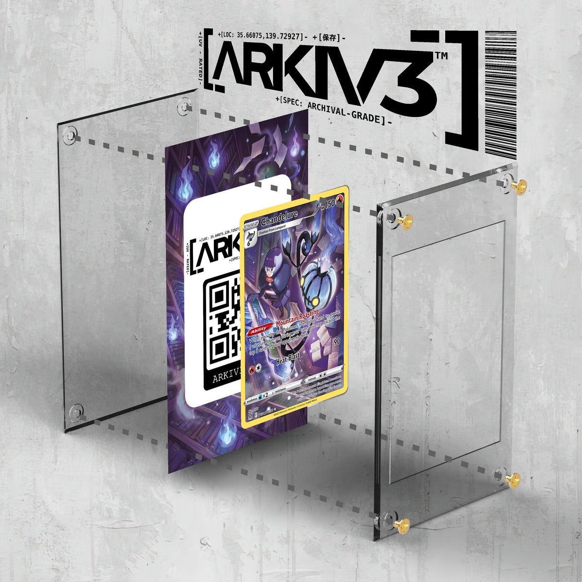 [UNIT: TG04/TG30] // Chandelure Extended Art Display Case - Raw