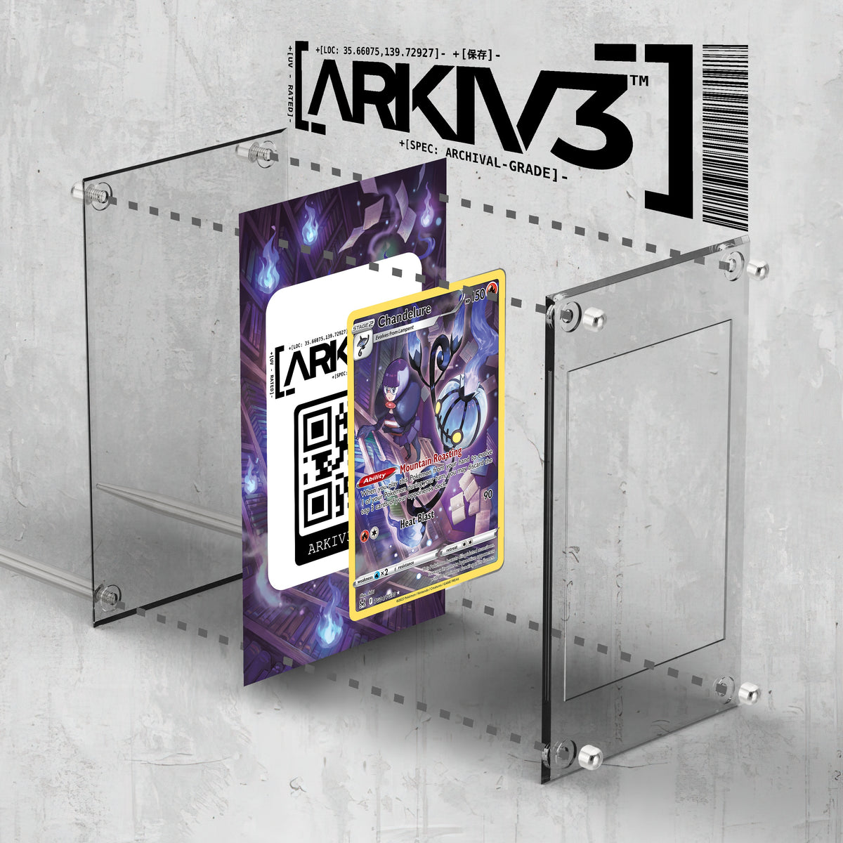 [UNIT: TG04/TG30] // Chandelure Extended Art Display Case - Raw