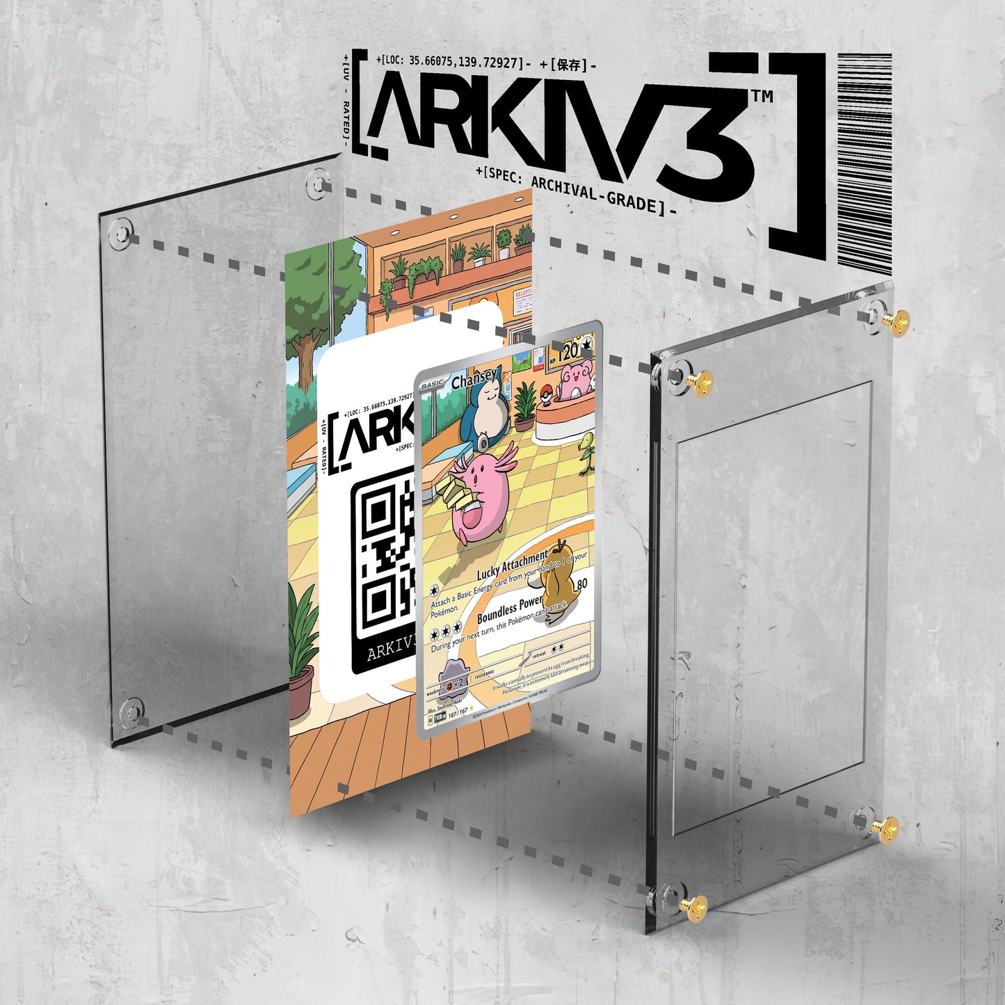 [UNIT: 187/167] // Chansey Extended Art Display Case - Raw