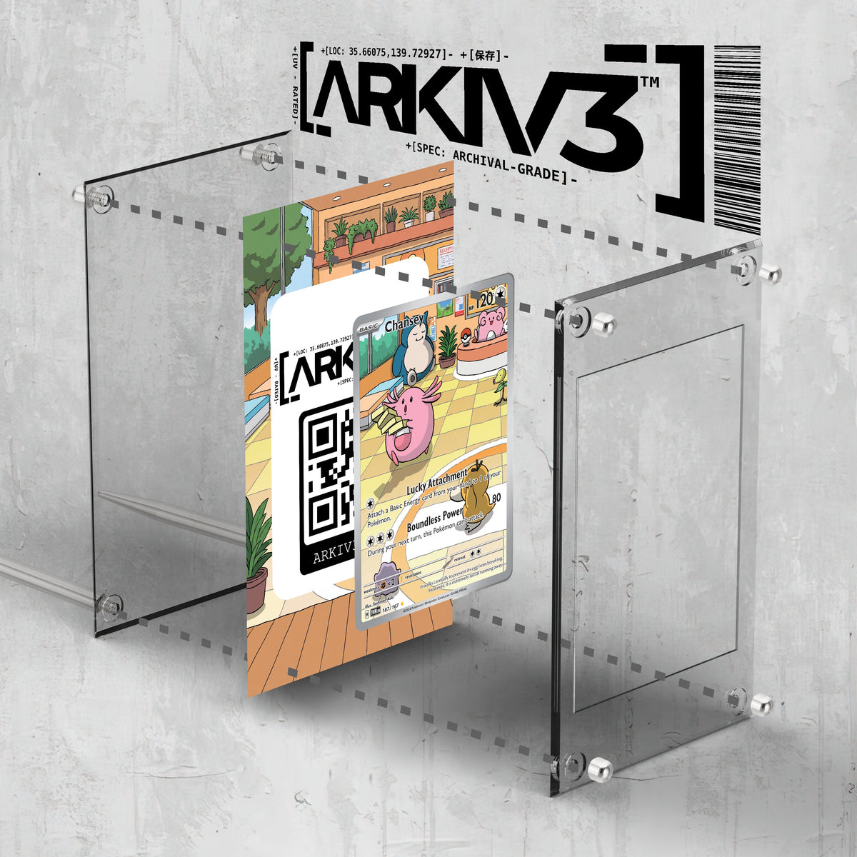 [UNIT: 187/167] // Chansey Extended Art Display Case - Raw