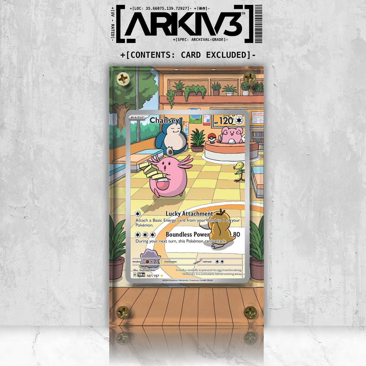 [UNIT: 187/167] // Chansey Extended Art Display Case - Raw
