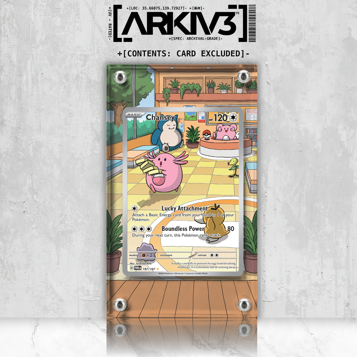 [UNIT: 187/167] // Chansey Extended Art Display Case - Raw