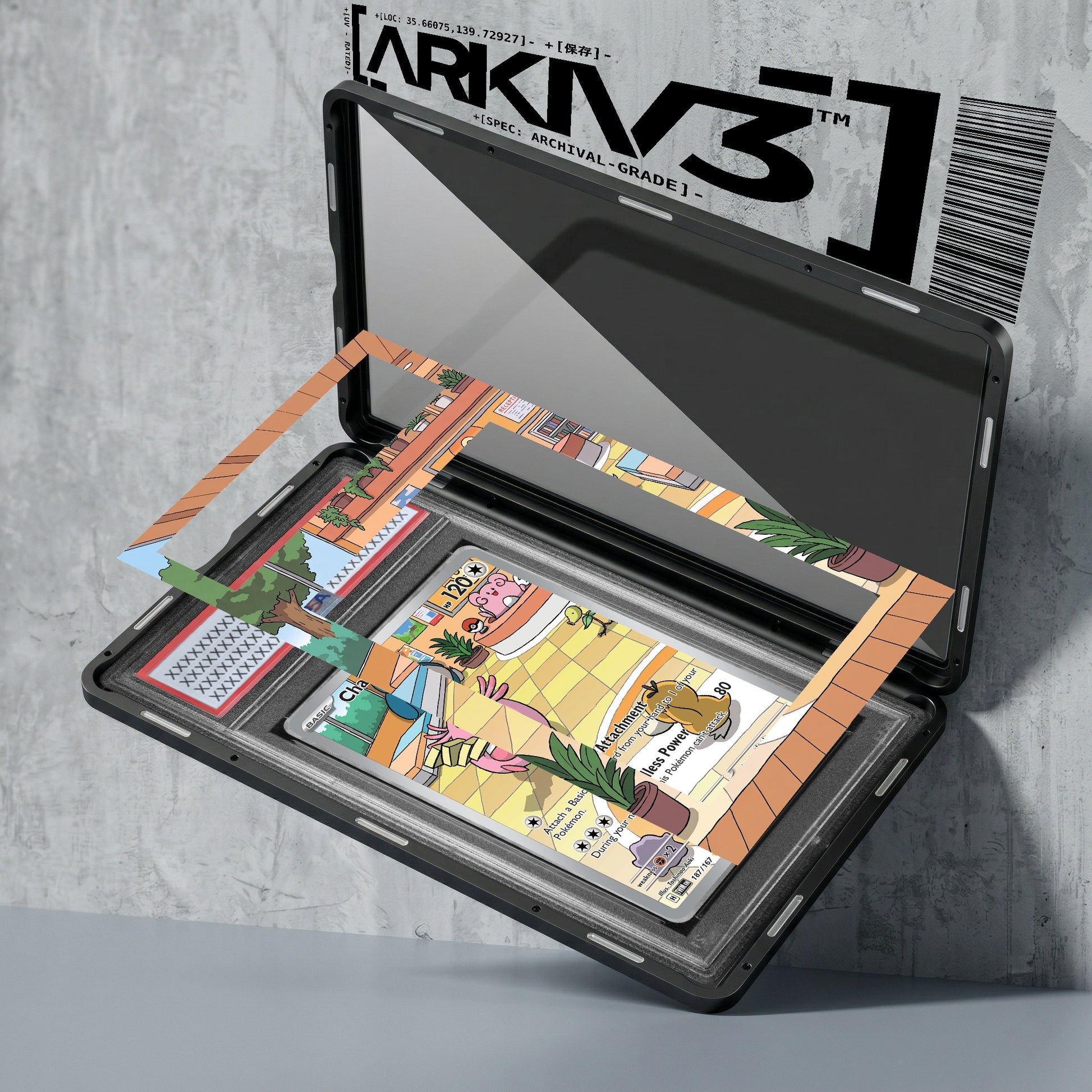 ARKIV3 PSA graded exploded mockup