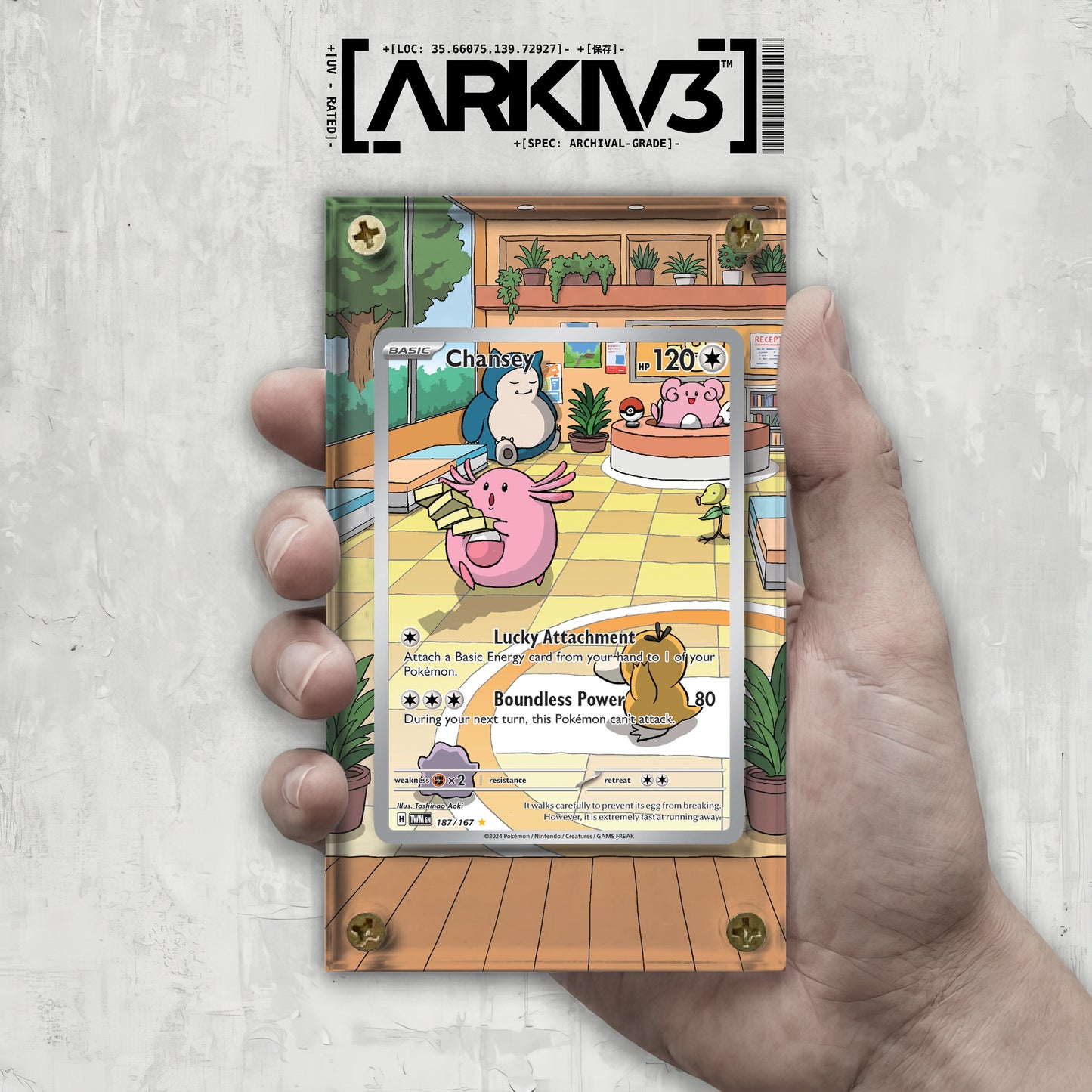 [UNIT: 187/167] // Chansey Extended Art Display Case - Raw