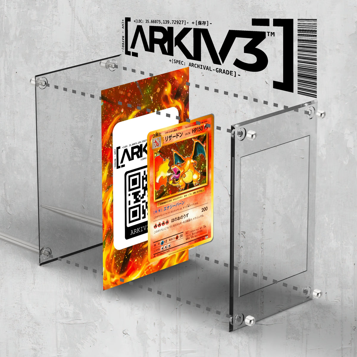 [UNIT: 011/087] // Charizard [1st Edition] Extended Art Display Case - Raw