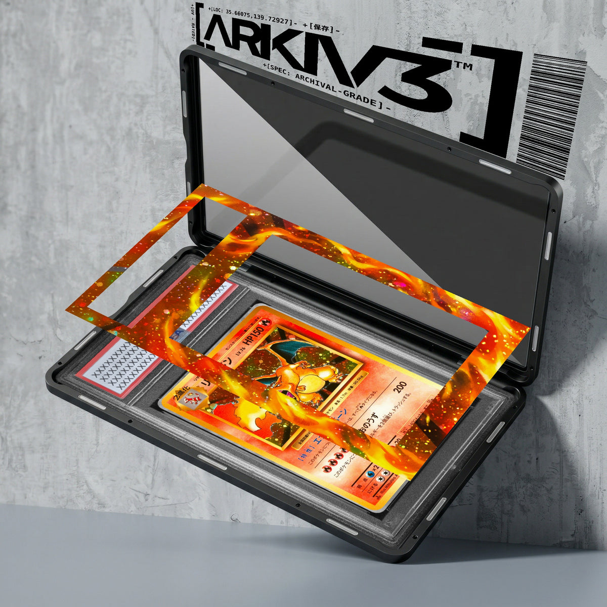 ARKIV3 PSA graded exploded mockup