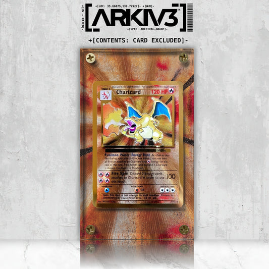 [UNIT: 004/102] // Charizard Ultra Premium Collection Metal Card Extended Art Display Case - Raw