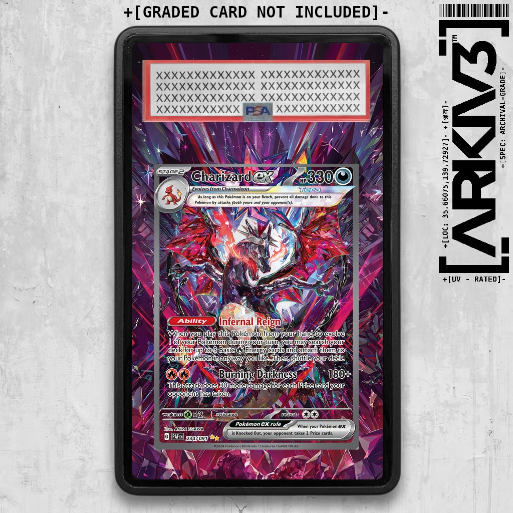 [UNIT: 234/091] // Charizard ex Extended Art Display Case - Graded