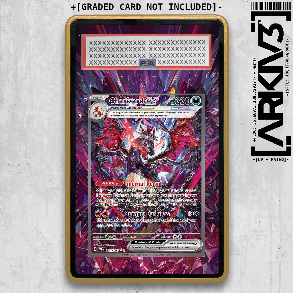 [UNIT: 234/091] // Charizard ex Extended Art Display Case - Graded