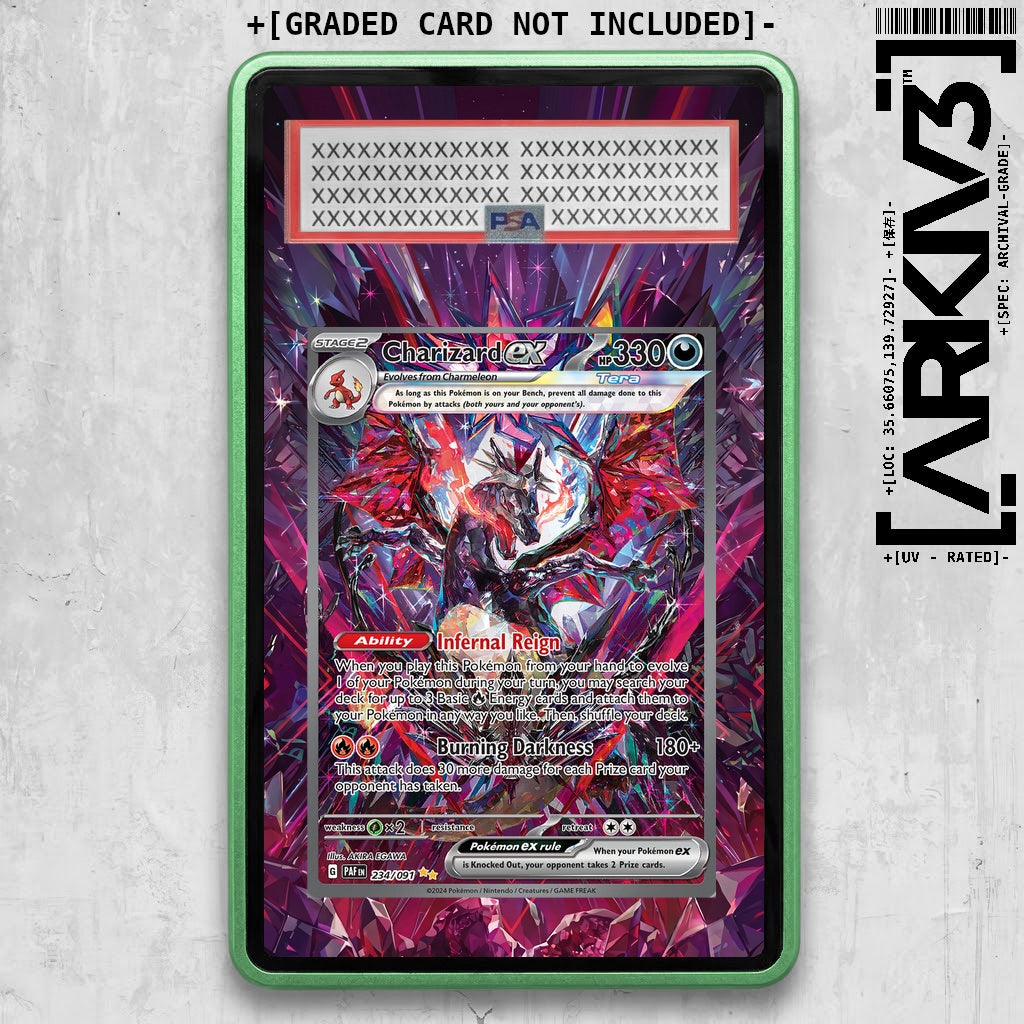 [UNIT: 234/091] // Charizard ex Extended Art Display Case - Graded