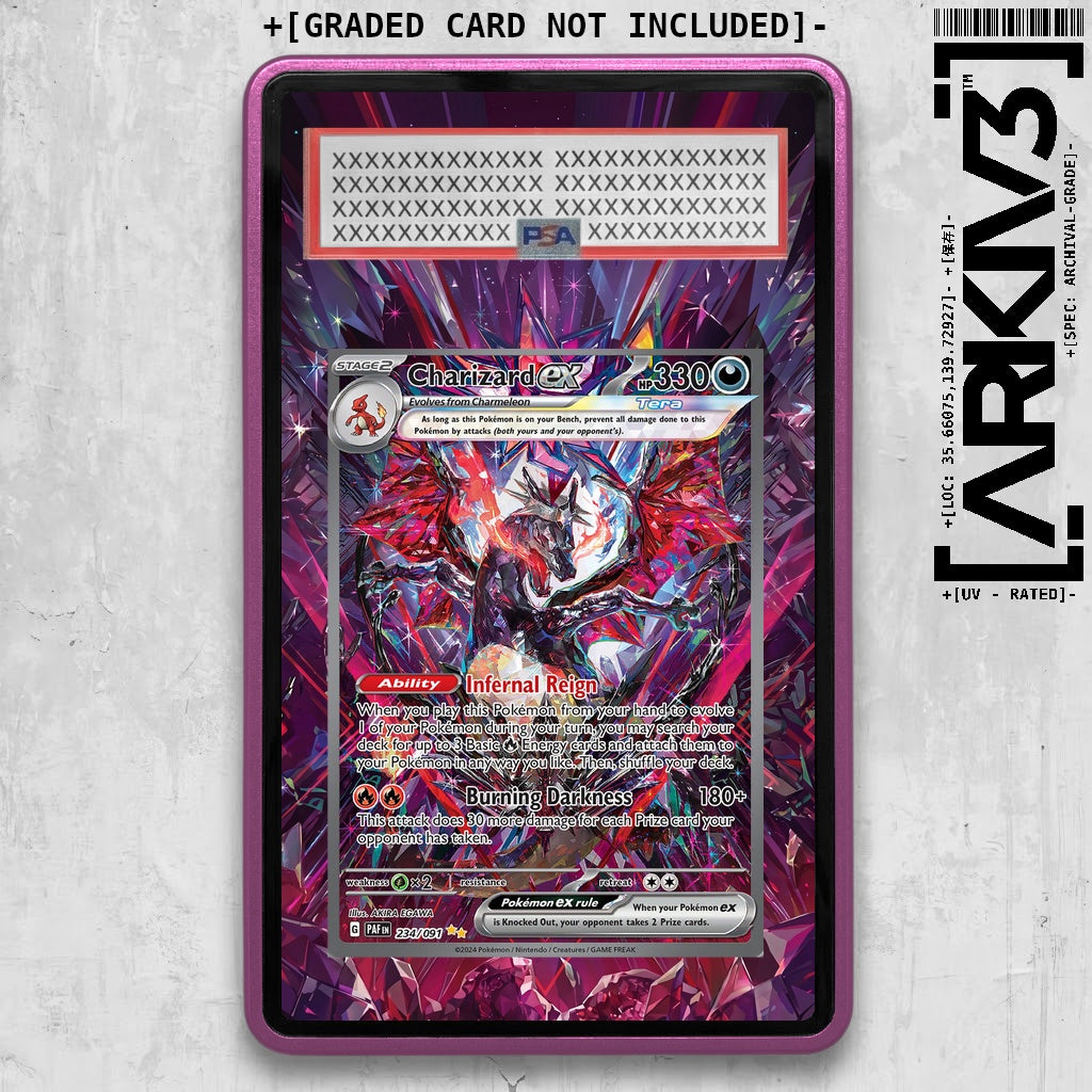 [UNIT: 234/091] // Charizard ex Extended Art Display Case - Graded