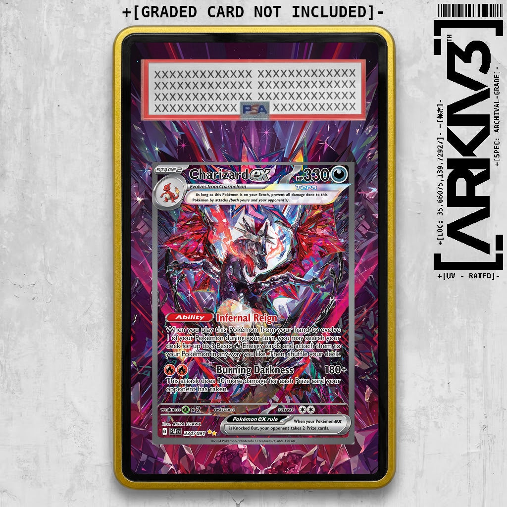 [UNIT: 234/091] // Charizard ex Extended Art Display Case - Graded