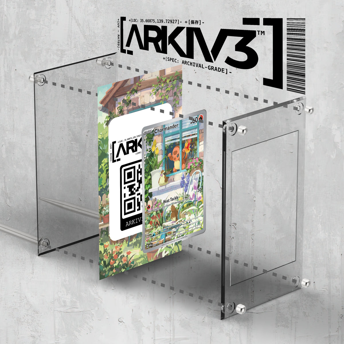 [UNIT: 44] // Charmander Extended Art Display Case - Raw