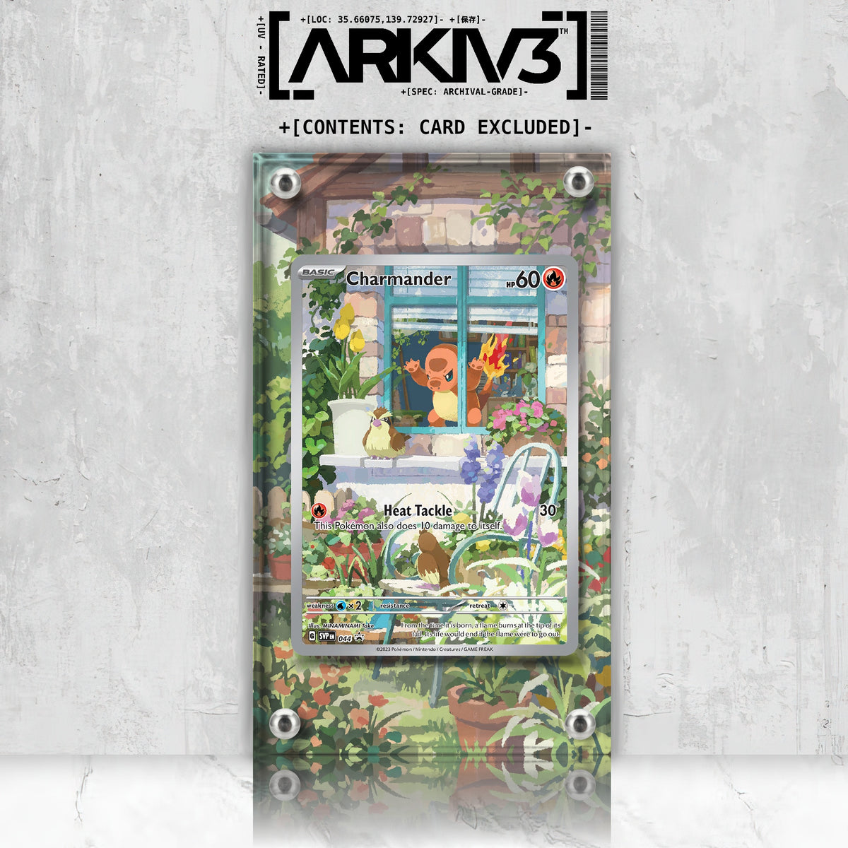 [UNIT: 44] // Charmander Extended Art Display Case - Raw