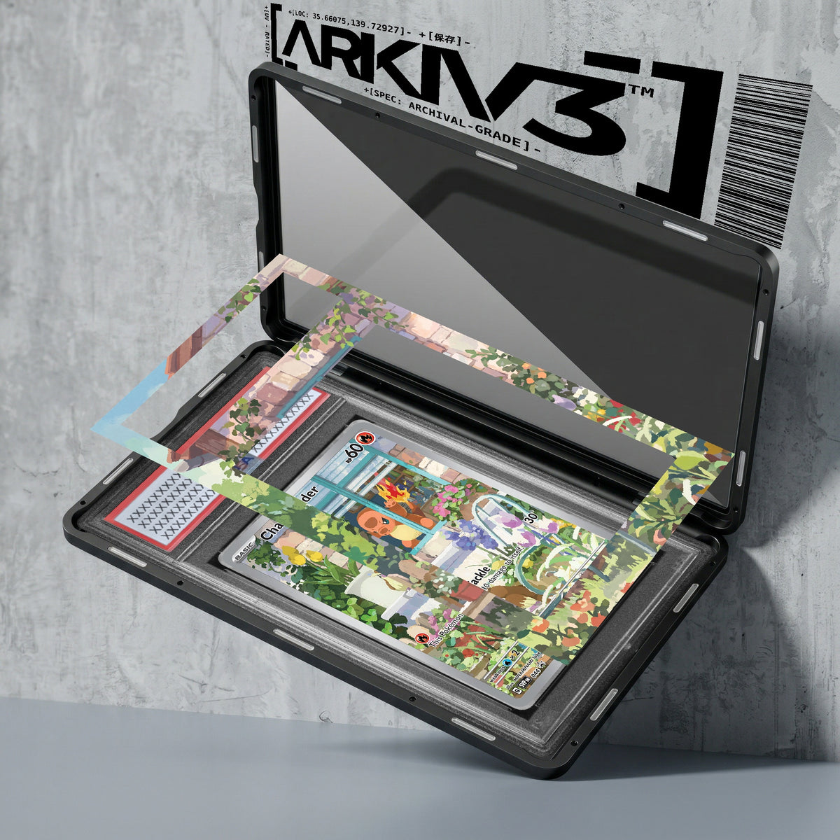 ARKIV3 PSA graded exploded mockup