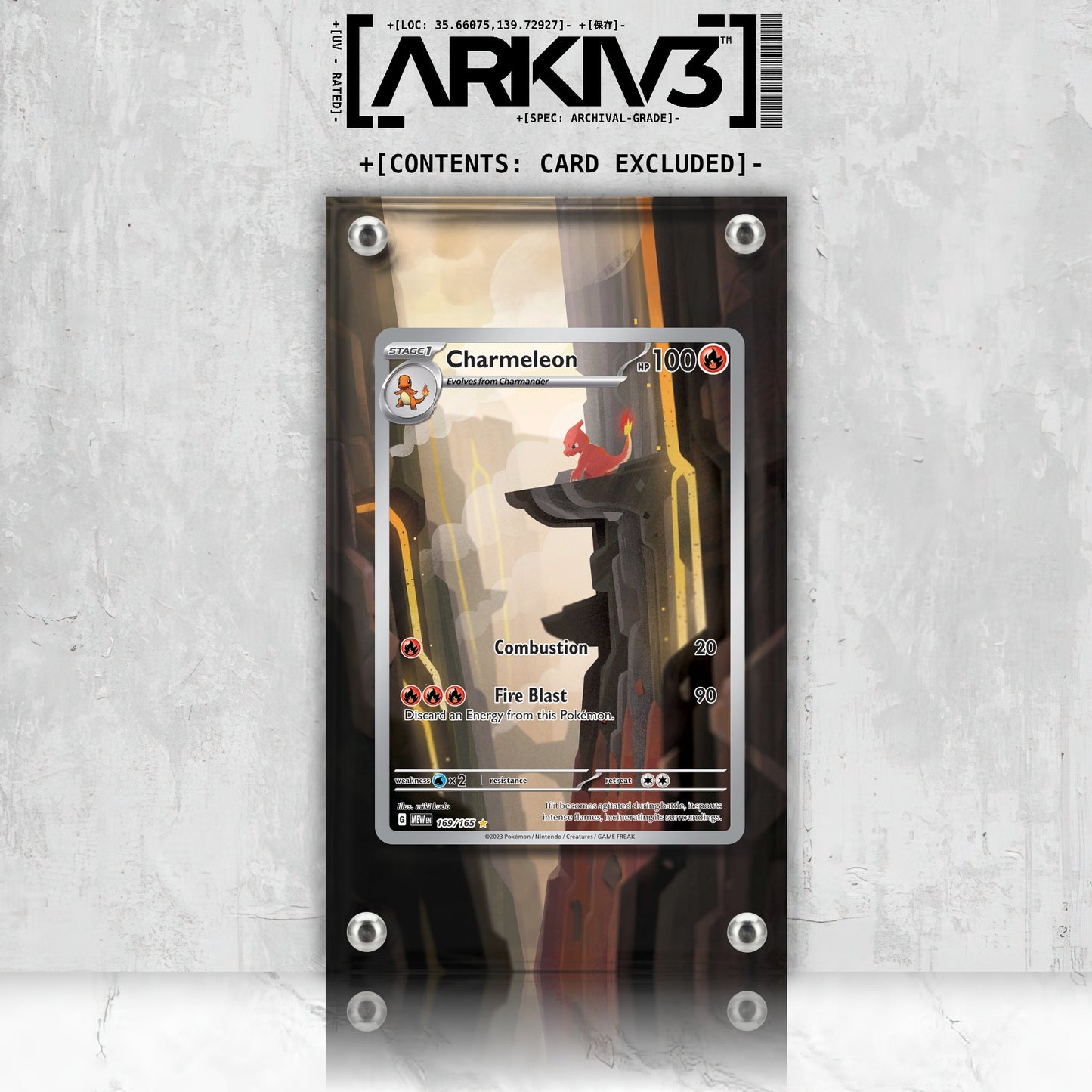 [UNIT: 169/165] // Charmeleon Extended Art Display Case - Raw