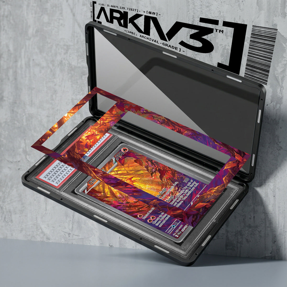 ARKIV3 PSA graded exploded mockup