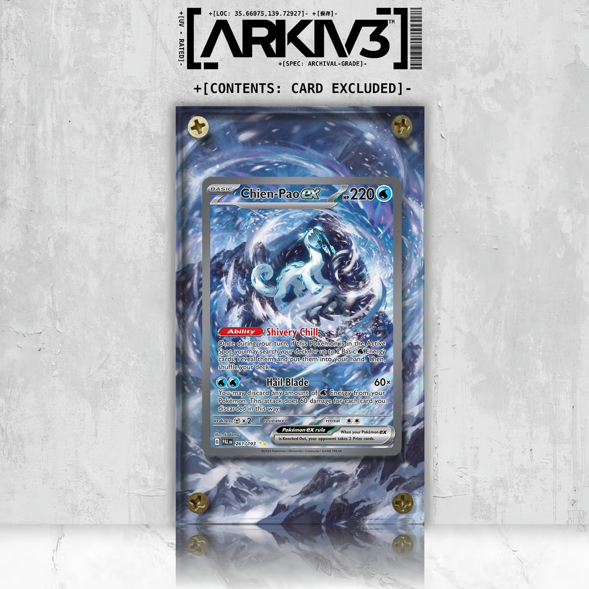 [UNIT: 261/193] // Chien-Pao ex Extended Art Display Case - Raw