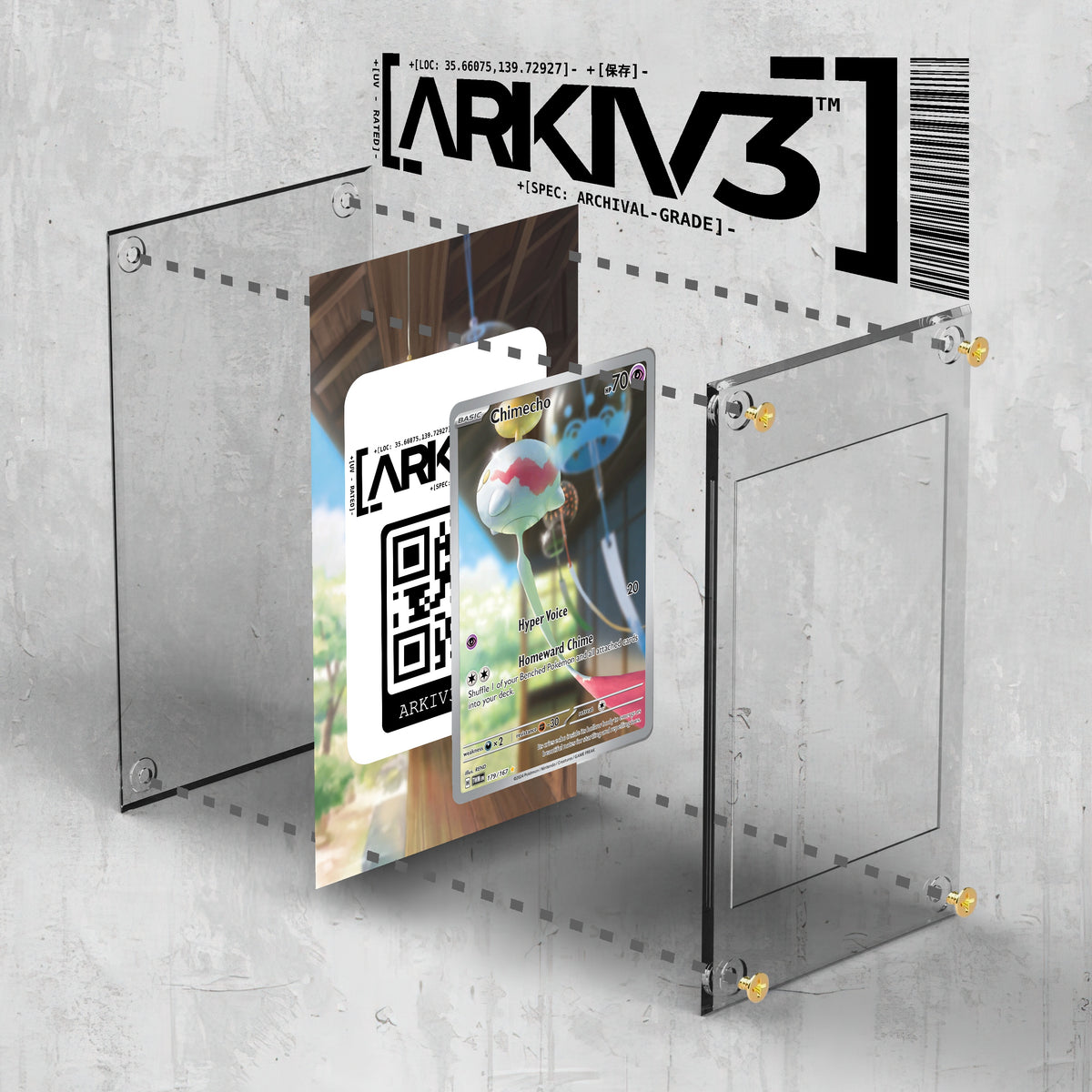 [UNIT: 179/167] // Chimecho Extended Art Display Case - Raw