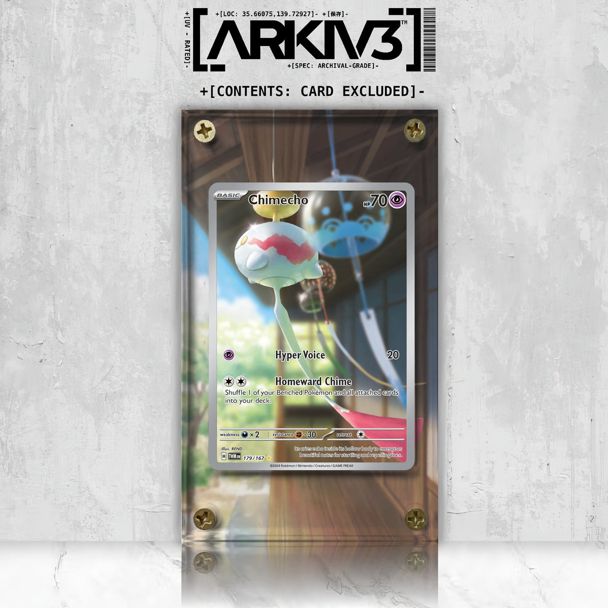 [UNIT: 179/167] // Chimecho Extended Art Display Case - Raw
