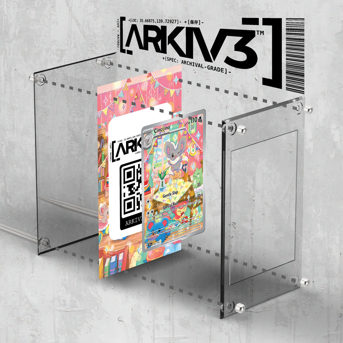 [UNIT: 183/162] // Cinccino Extended Art Display Case - Raw