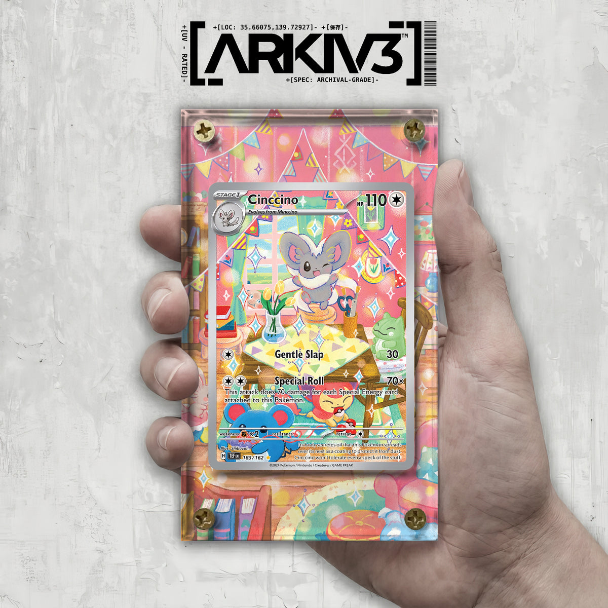 [UNIT: 183/162] // Cinccino Extended Art Display Case - Raw