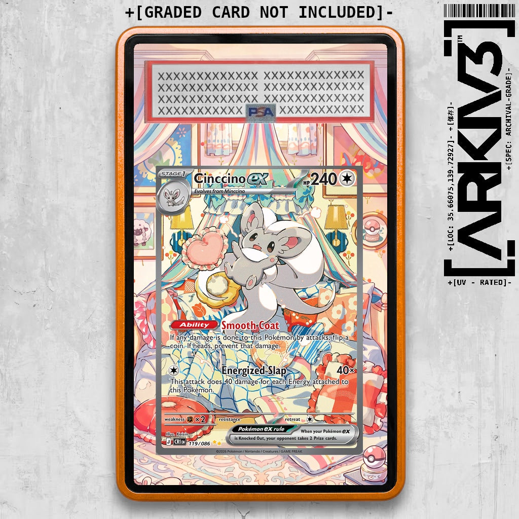 [UNIT: 119/86] // Cinccino ex Extended Art Display Case - Graded