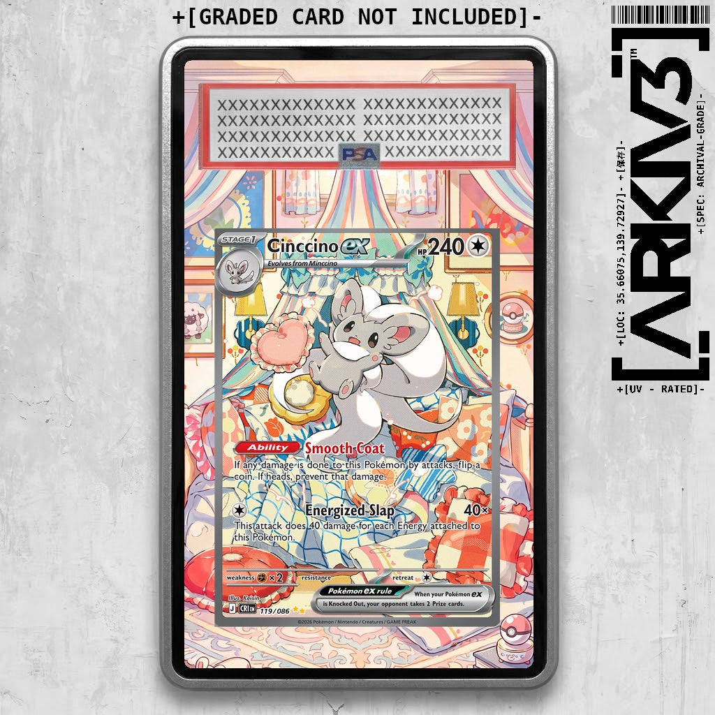 [UNIT: 119/86] // Cinccino ex Extended Art Display Case - Graded