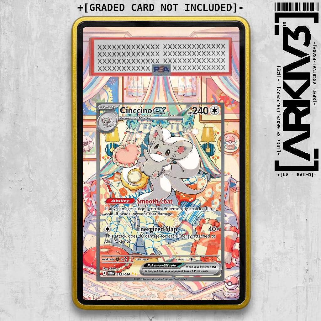[UNIT: 119/86] // Cinccino ex Extended Art Display Case - Graded