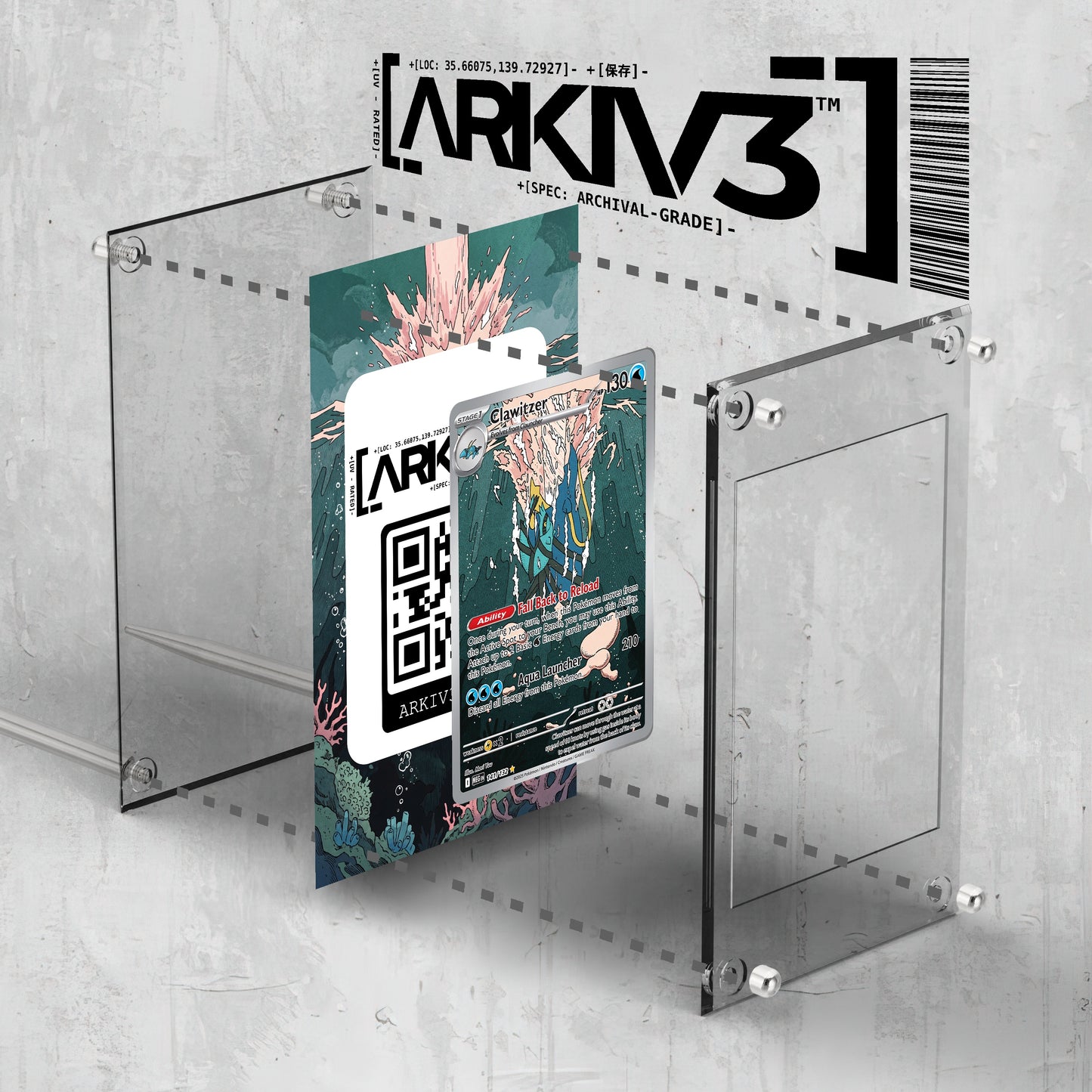 [UNIT: 141/132] // Clawitzer Extended Art Display Case - Raw