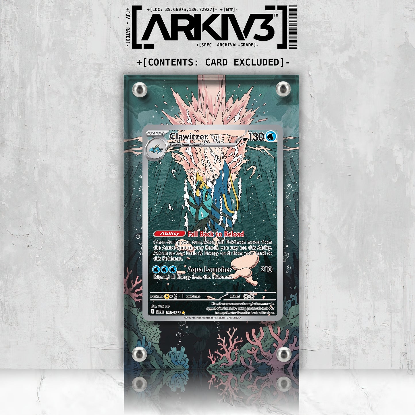 [UNIT: 141/132] // Clawitzer Extended Art Display Case - Raw
