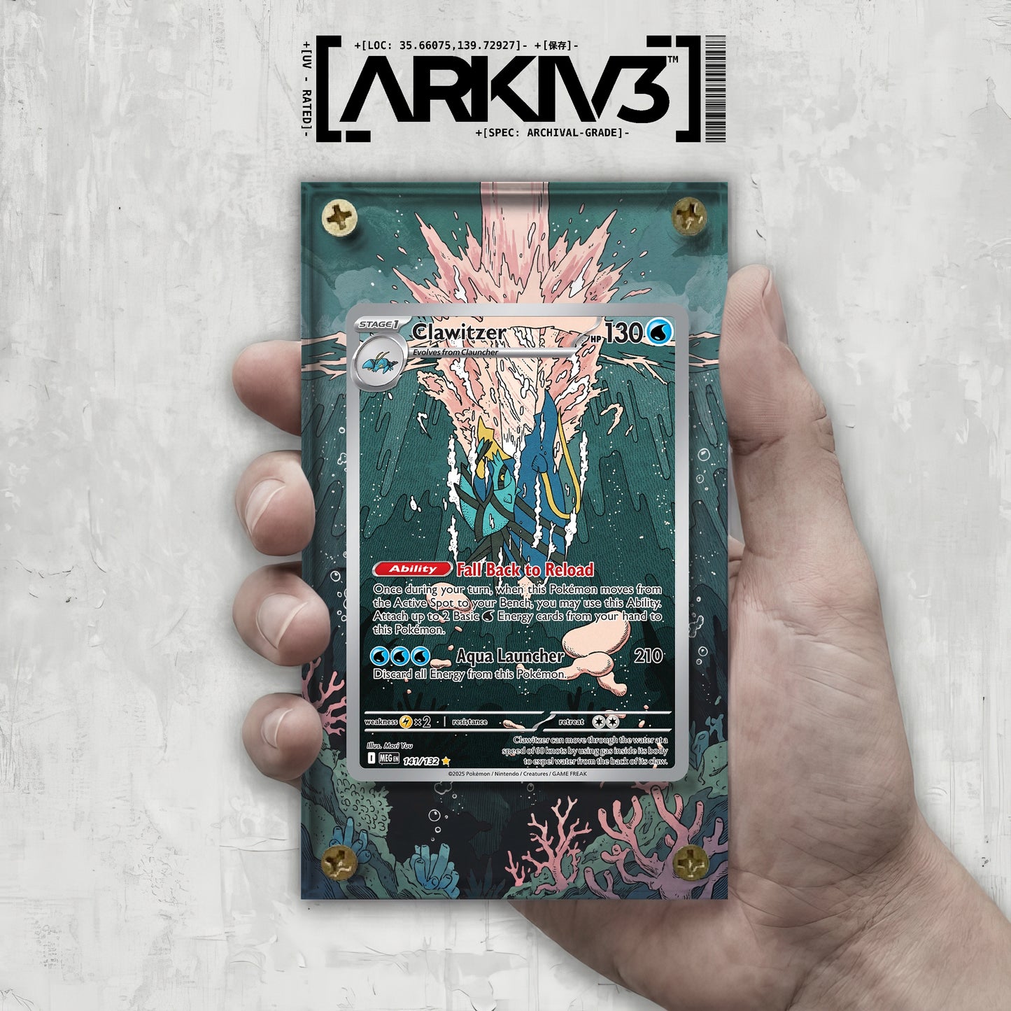 [UNIT: 141/132] // Clawitzer Extended Art Display Case - Raw
