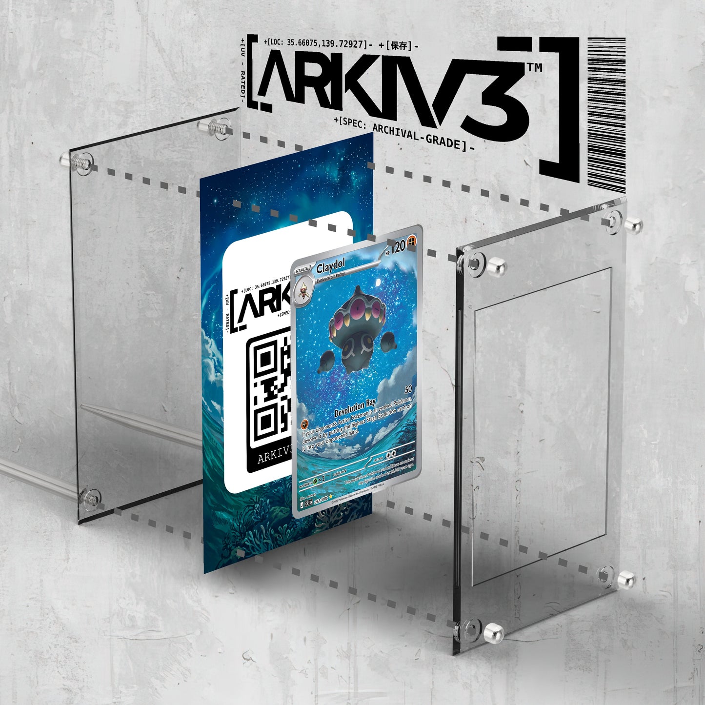 [UNIT: 92/86] // Claydol Extended Art Display Case - Raw