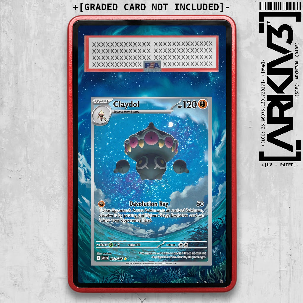 [UNIT: 92/86] // Claydol Extended Art Display Case - Graded