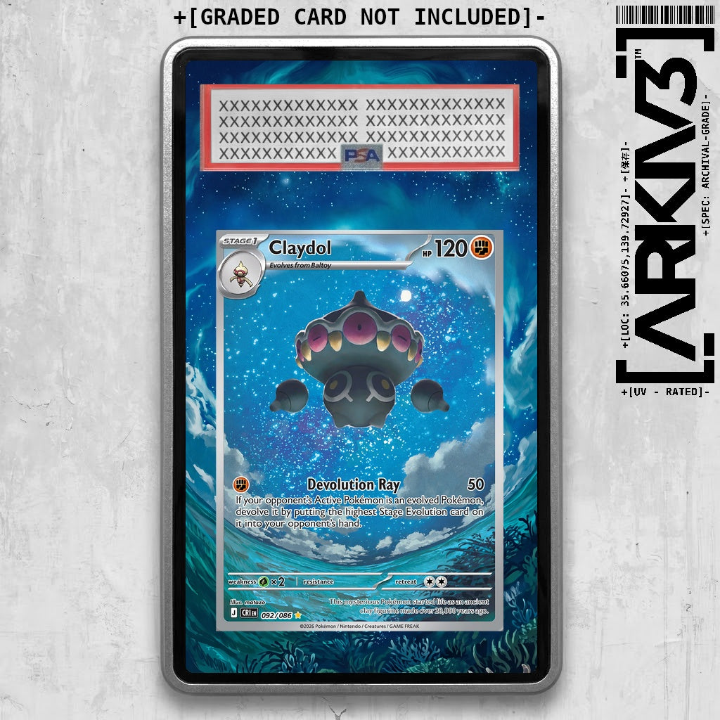[UNIT: 92/86] // Claydol Extended Art Display Case - Graded