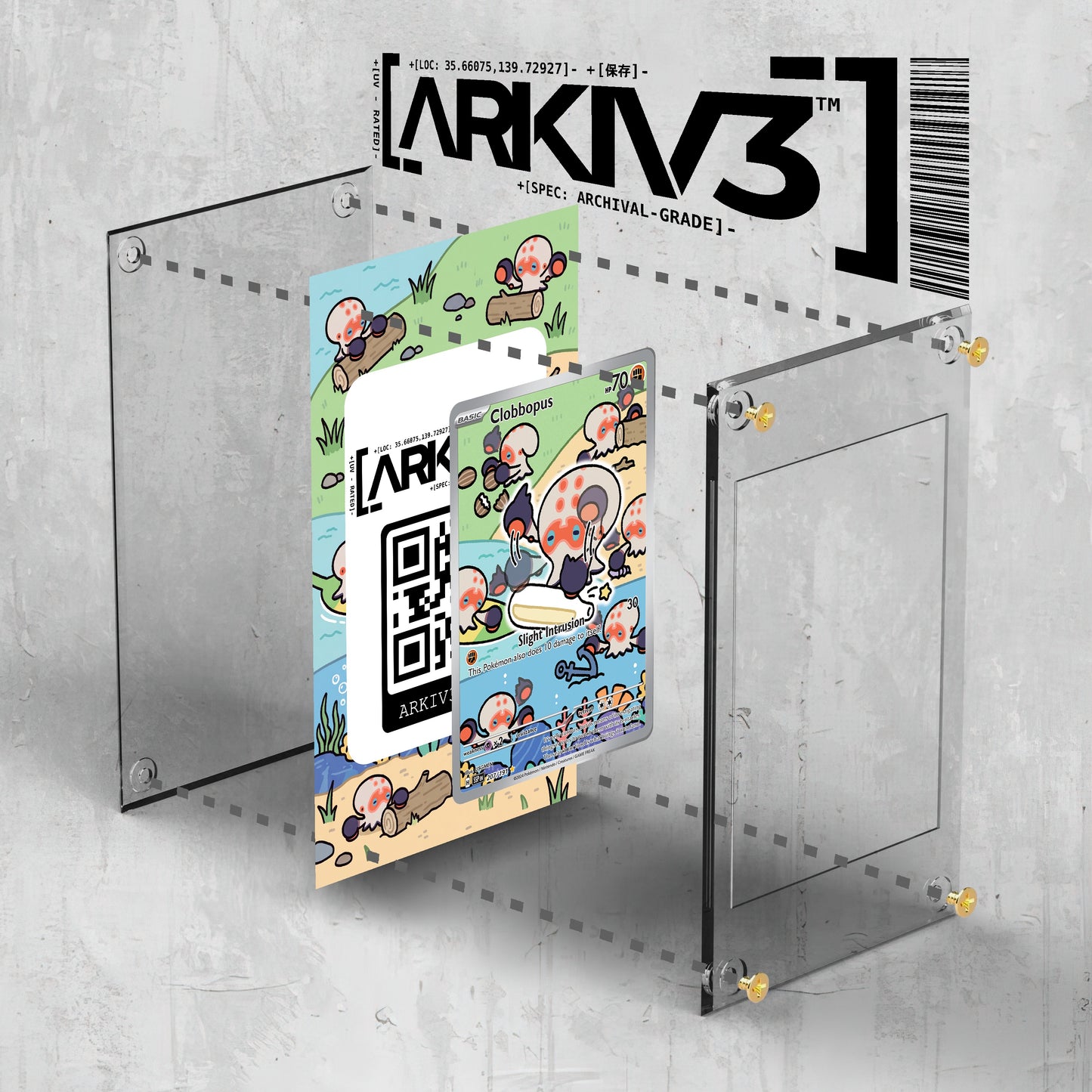 [UNIT: 207/191] // Clobbopus Extended Art Display Case - Raw