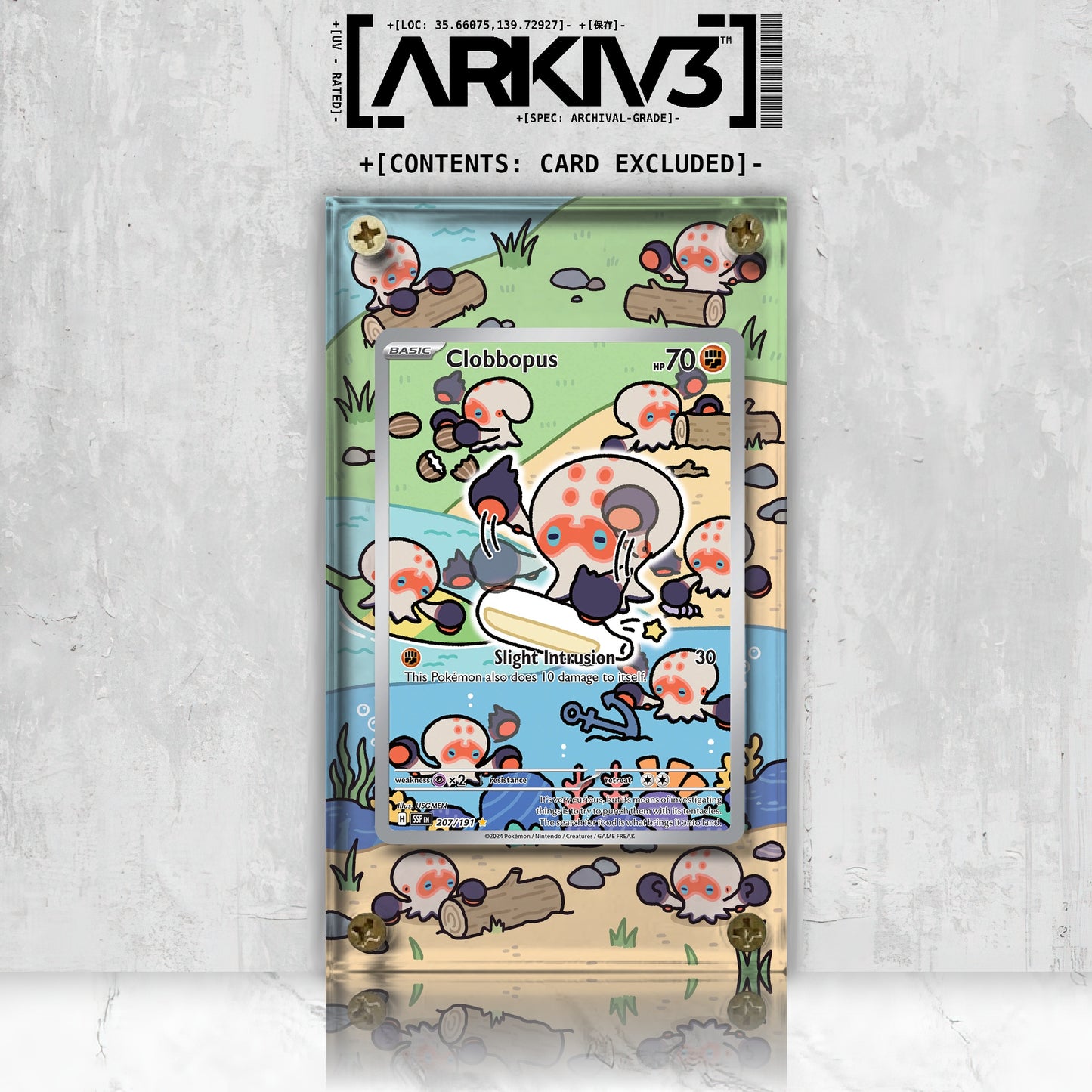 [UNIT: 207/191] // Clobbopus Extended Art Display Case - Raw