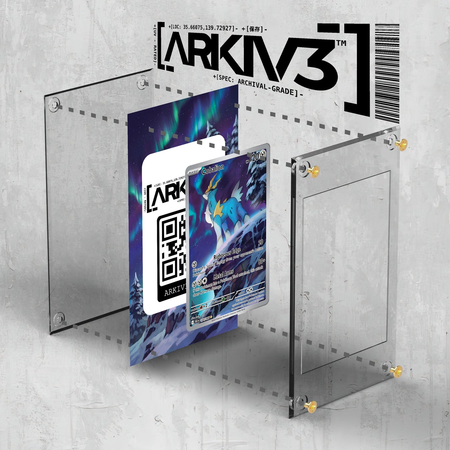 [UNIT: 144/86] // Cobalion Extended Art Display Case - Raw