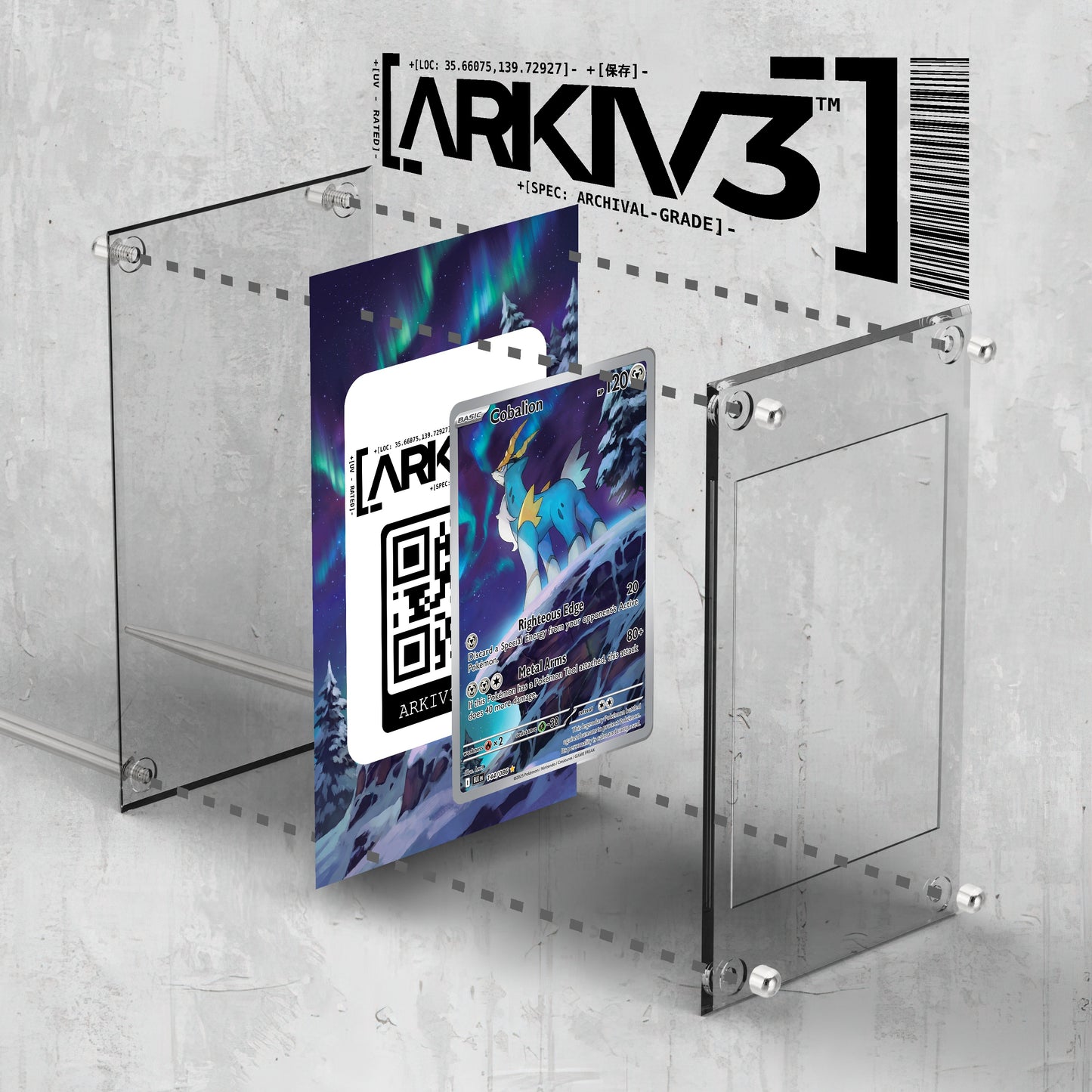 [UNIT: 144/86] // Cobalion Extended Art Display Case - Raw
