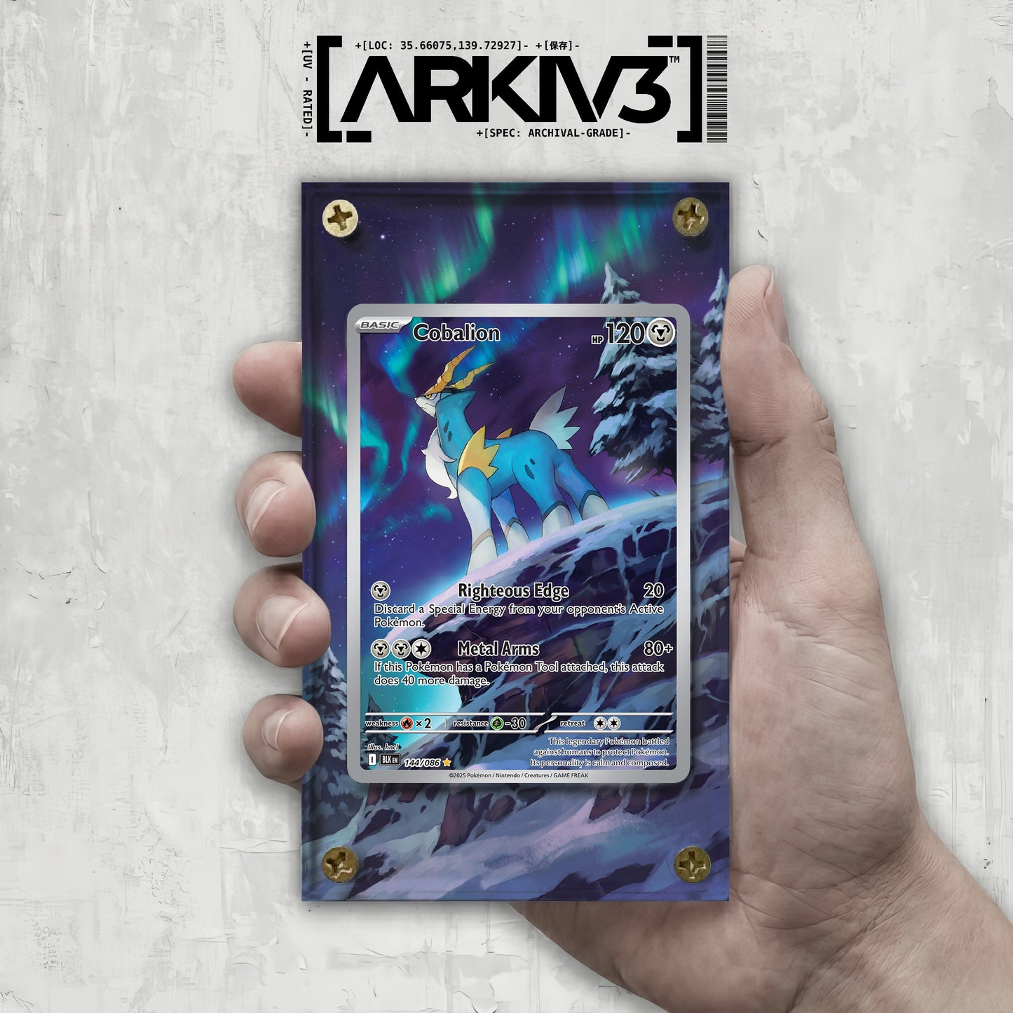 [UNIT: 144/86] // Cobalion Extended Art Display Case - Raw