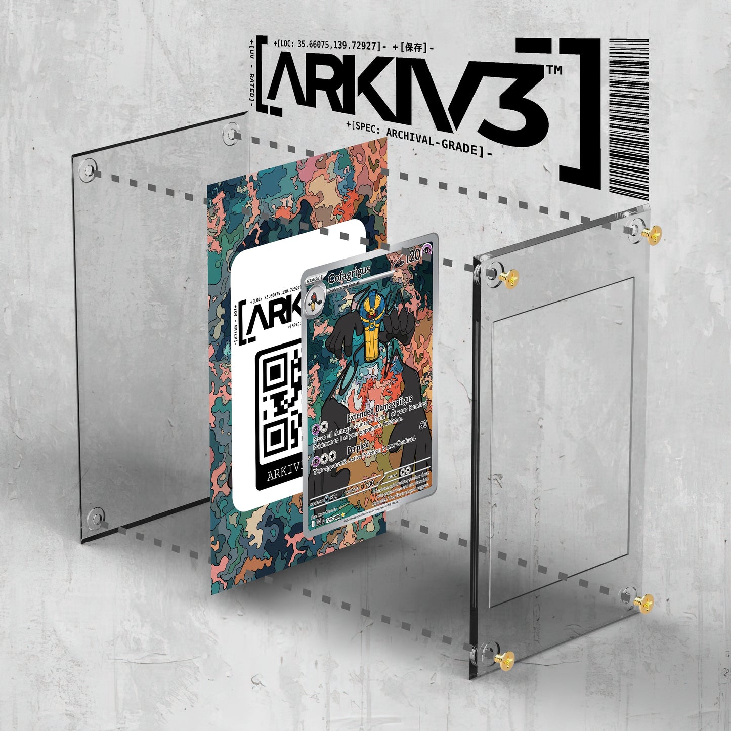 [UNIT: 123/86] // Cofagrigus Extended Art Display Case - Raw